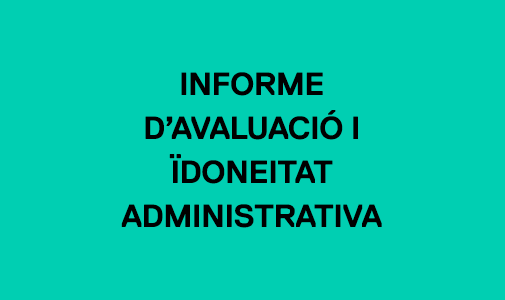 informe d'avaluació i d'ïdoneitat administrativa